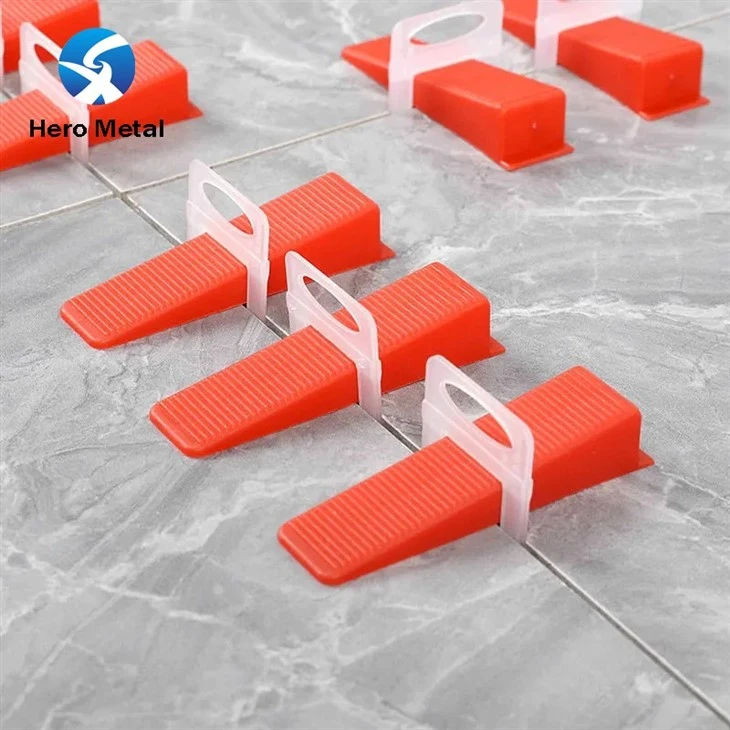 tile leveling system clips and wedges